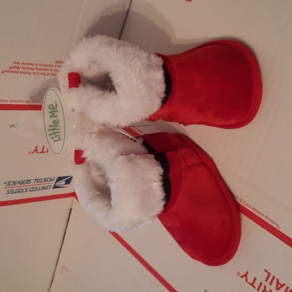 Santa boot holiday slipper/boot (toddler) - Picture 1 of 6